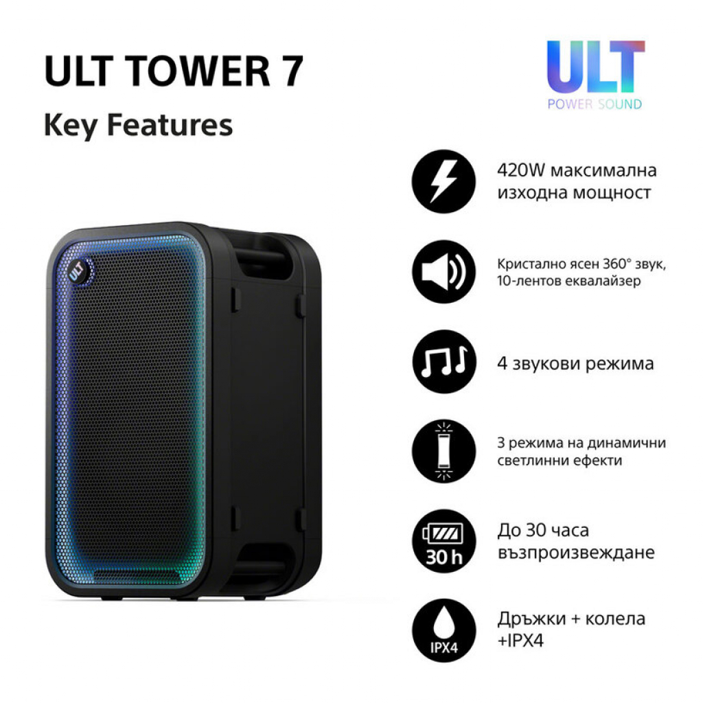 Аудио система Sony SRS-ULT700 ULT TOWER 7